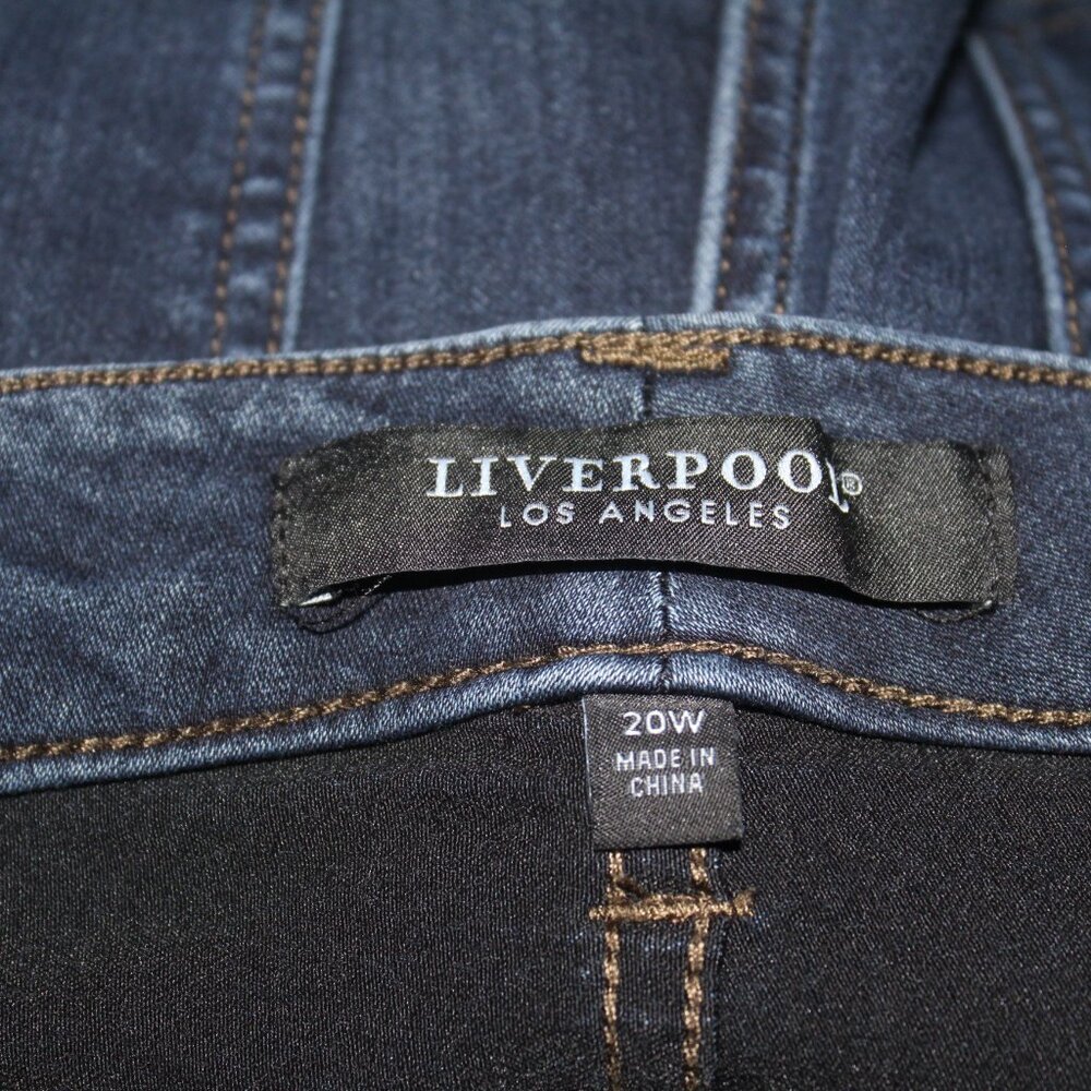 Liverpool Dark Wash Denim Boot Cut Jeans (1048) - Picture 8 of 9